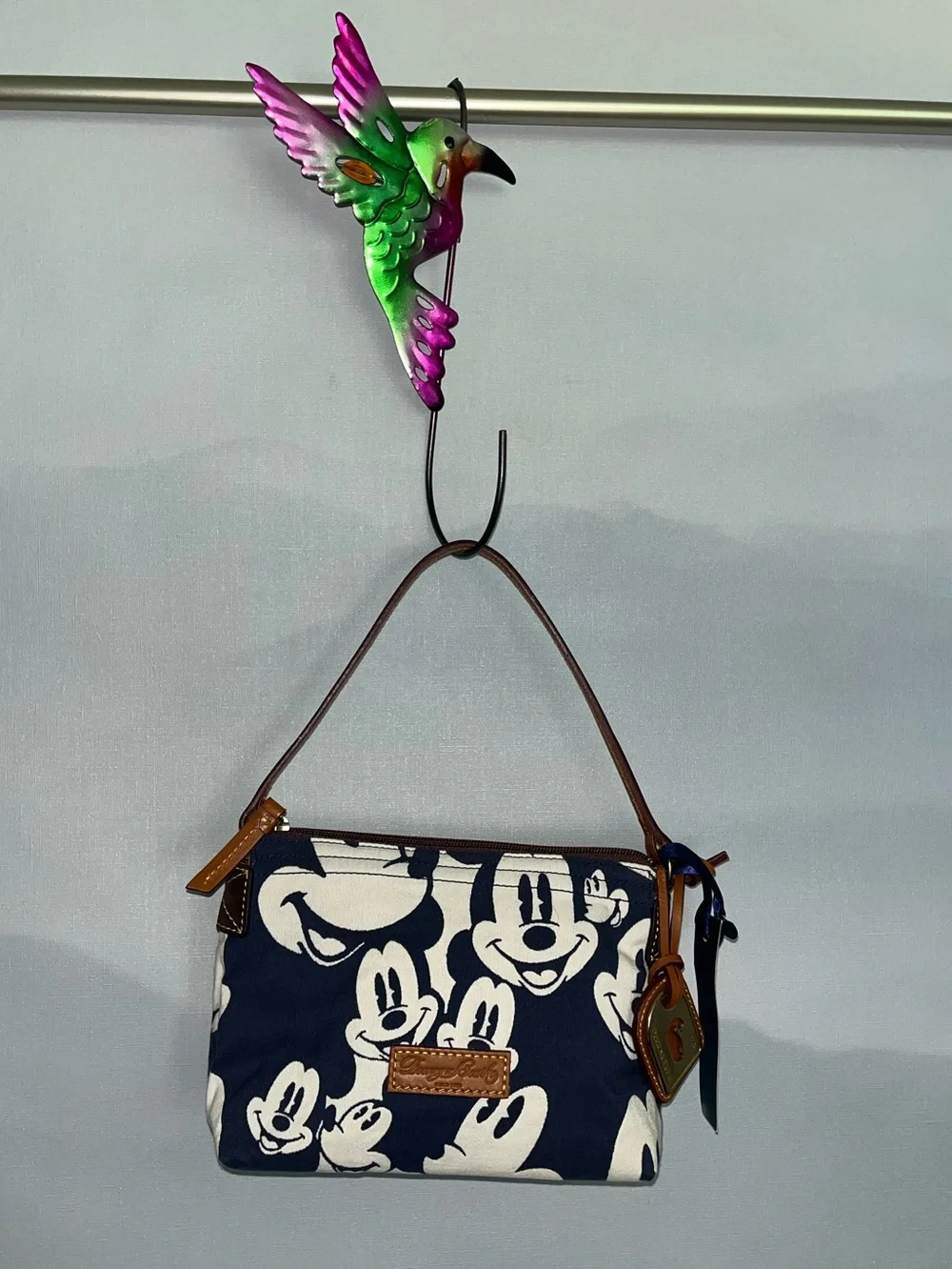 Dooney & Bourke Disney Mickey Navy & White Canvas hobo D23 edition NWT